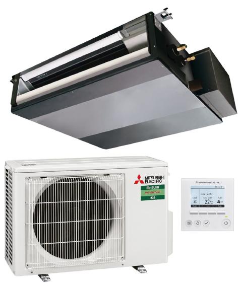 Mitsubishi Electric SUZ-M35VA2 + SEZ-M35DA3 + PAR-41MAA - légcsatornázható klímaszett